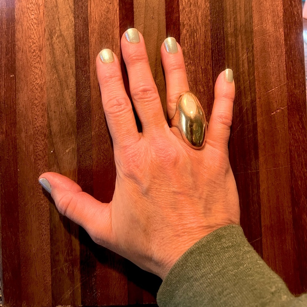 Gold Chonk Ring / Sz 7